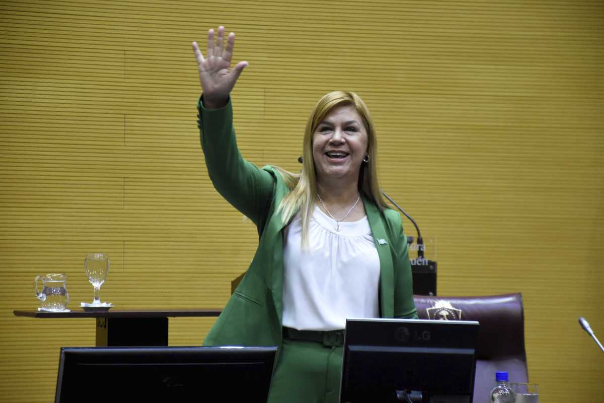 Gloria Ruiz fue hasta hace un año la intendenta de Plottier. Hoy preside la Legislatura.