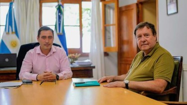 Marcelo Román y Alberto Weretilneck. Gentileza