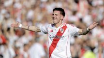 Imagen de Franco Mastantuono metió un golazo de tiro libre y rompió un récord en River