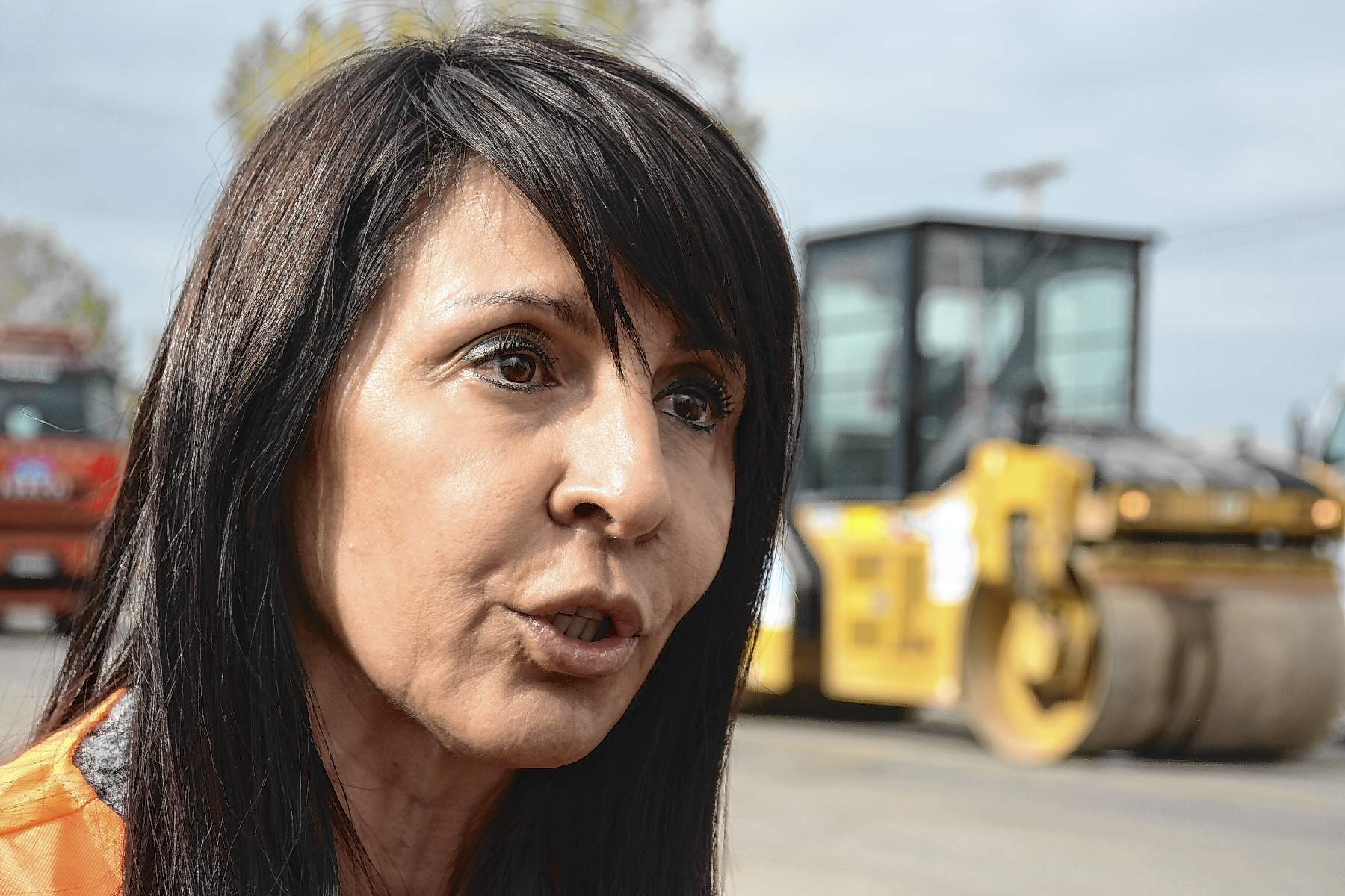 Lorena Villaverde ayer en Roca. (Foto: Juan Thomes)
