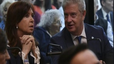 Carlos Berldi y Cristina Kirchner. Foto: gentileza NA.